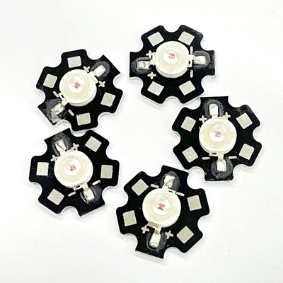 Αστροφωτογραφία Κονβέξ 1W 3000K 3200K με Pad 3.1-3.3v High Power SMD LED Ζεστό λευκό χρώμα εκπομπής