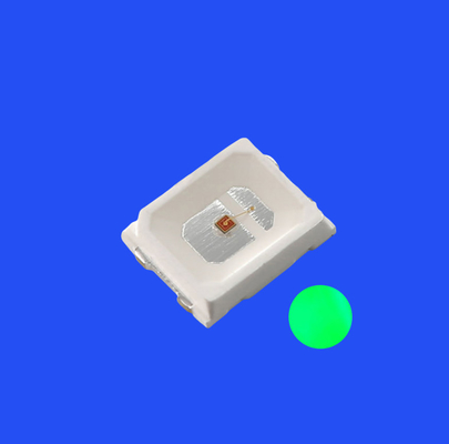 SMD2835 2.8x3.5mm Πράσινο χρώμα 520- 525nm 8-12LM 120gr Διαφανής φακός PCT Φως διόδου