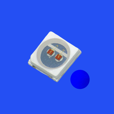SMD3030 3.0x3.0mm Γαλάζιο χρώμα 460-470nm 1-2LM 120deg Πνευματώδης φακός PCT Κράκετ LED Chip