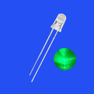 5mm 1.5Hz 12V 1/6 κύκλος λειτουργίας Πράσινο χρώμα 515-525nm 5000-7000mcd Στρογγυλό κεφάλι Αντίσταση Ενσωματωμένο φλας LED