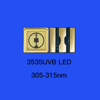 35*35mm 310nm UV LED Δίοδος κεραμική σφραγίδα 120 βαθμών Διαφανής φακός UVB Chip Diode