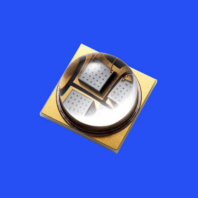 7.0*7.0mm 365-370nm UV LED Δίοδος 60 βαθμών Διαφανής φακός UVB LED Δίοδος