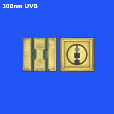 UVB 0.6W 3535 SMD LED Δίοδος 300nm Υψηλή ακτινοβολία 120° Διοίδες φωτοθεραπείας για την επεξεργασία κόλλας