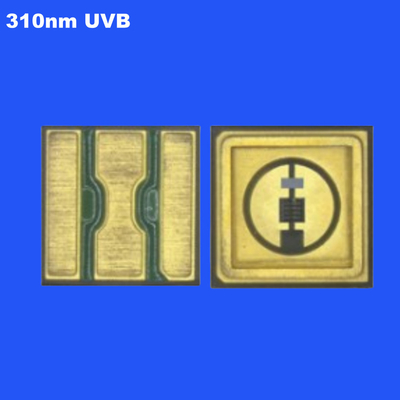 0.6W 310nm UVB 3535 SMD LED Chip Κηραμική Σφραγίδα Διαφάνεια φακού 120 βαθμούς για την ανάπτυξη των φυτών