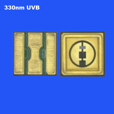 0.6W UVB 330nm 3535 SMD LED κεραμική σφραγίδα υψηλή ακτινοβολία ισχύς καθαρό νερό φακός 120 βαθμούς για αποστείρωση