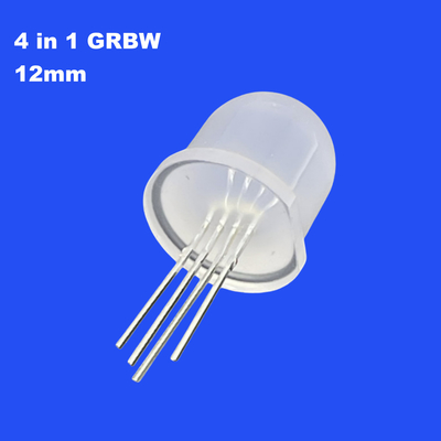 SK6812 12mm 4in1 GRGBW Full Color Diffused Round Head 60deg Διόδιο LED για οθόνη LED Pixel